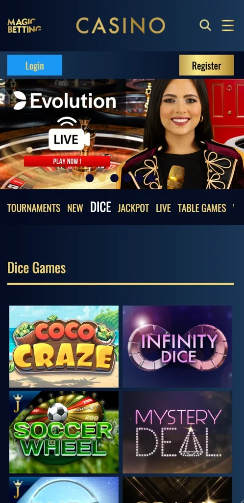 Magic Betting live